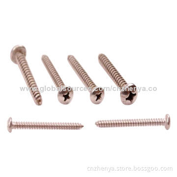 Pan Head Self Tapping Screws, Phillips Head, Made of Stainless SteelNew